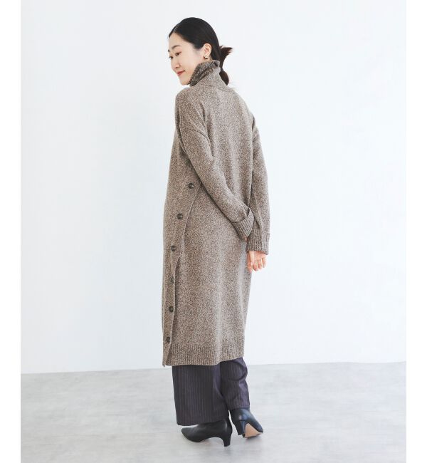 le.coeur blanc「サイドボタンメランジニットワンピース」|その他|