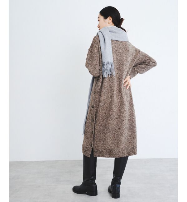 le.coeur blanc「サイドボタンメランジニットワンピース」|その他|