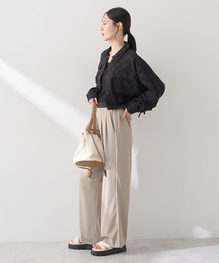 earth music&ecology「レースブルゾン」|ブルゾン・スタジャン|