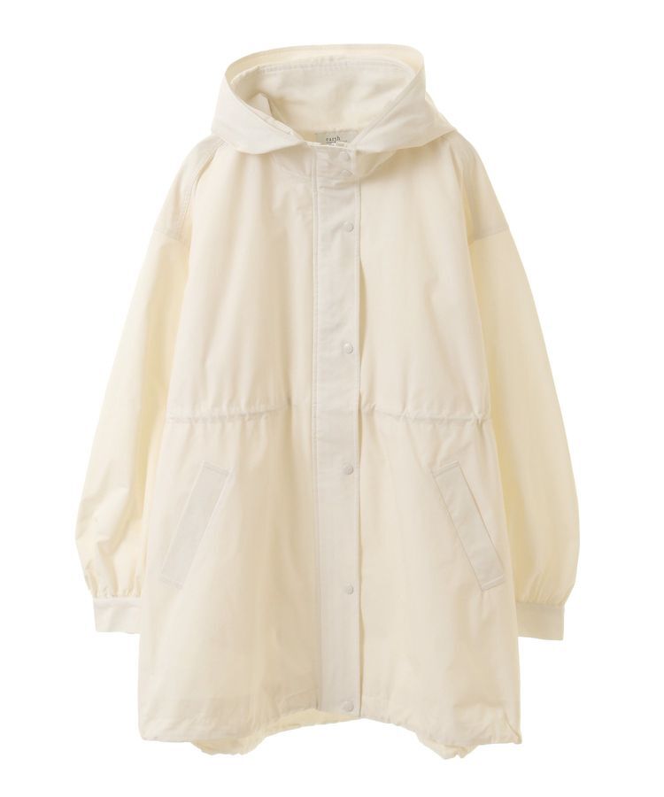 earth music&ecology「ドロストミドル丈パーカー」|ブルゾン・スタジャン|