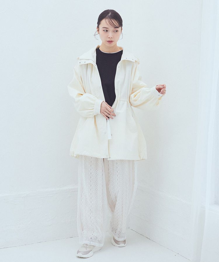 earth music&ecology「ドロストミドル丈パーカー」|ブルゾン・スタジャン|