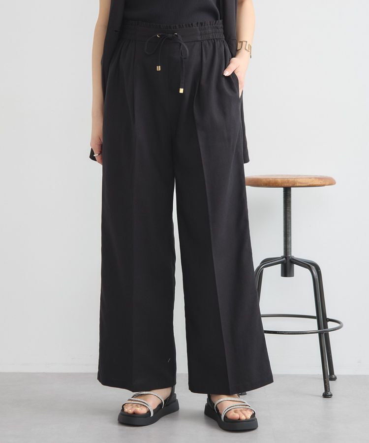 earth music&ecology「リラックスイージーパンツ / リネン混」|その他|Black