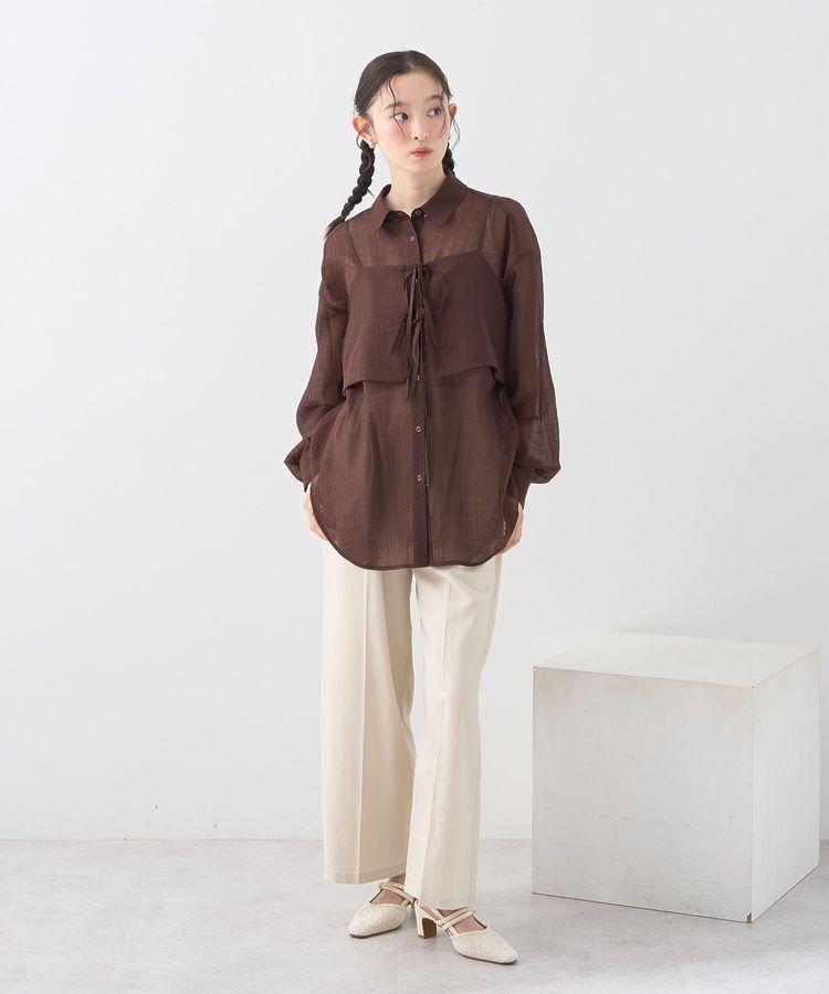 earth music&ecology「リラックスイージーパンツ / リネン混」|その他|