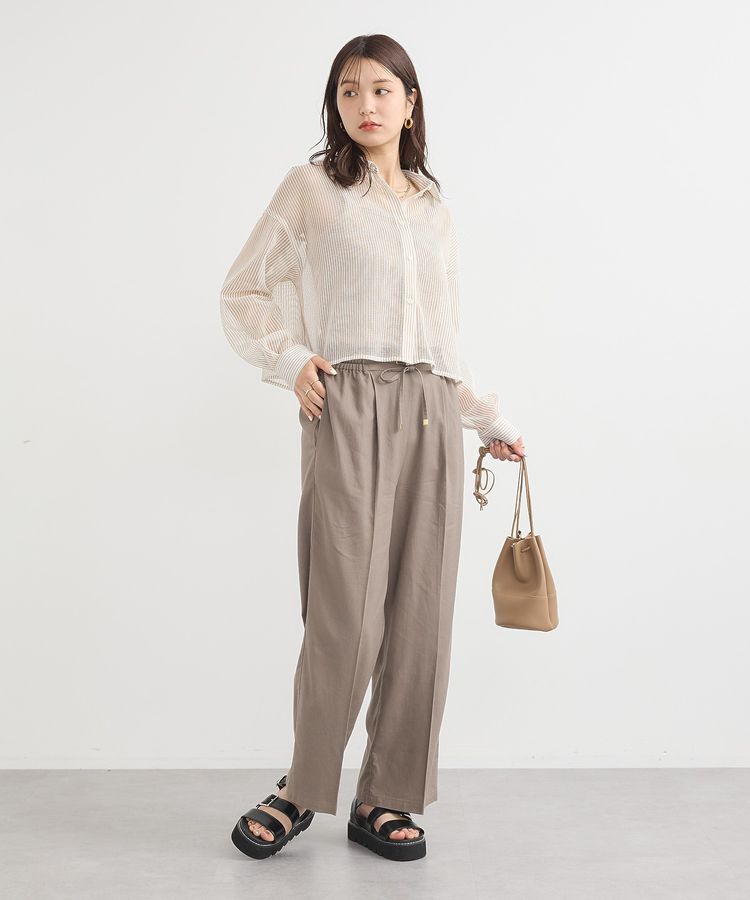 earth music&ecology「リラックスイージーパンツ / リネン混」|その他|