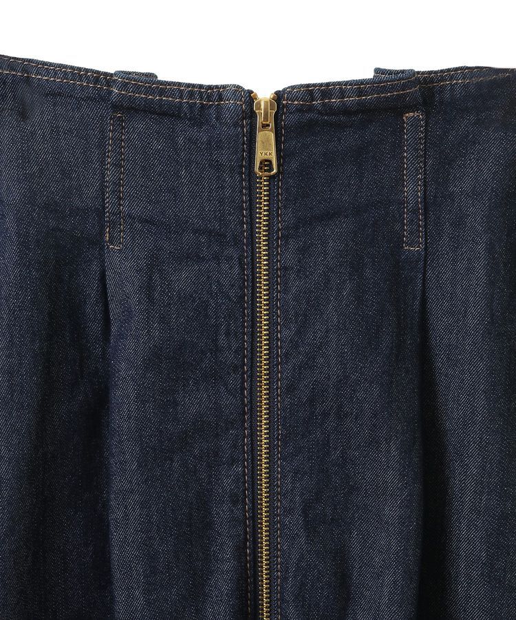 earth music&ecology「フロントZIPデニムスカート」|フレア|