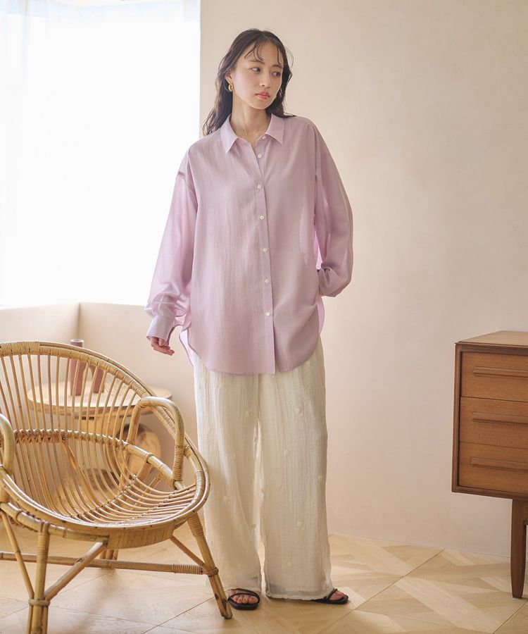 earth music&ecology「シアーシャツ」|シャツ・ブラウス|