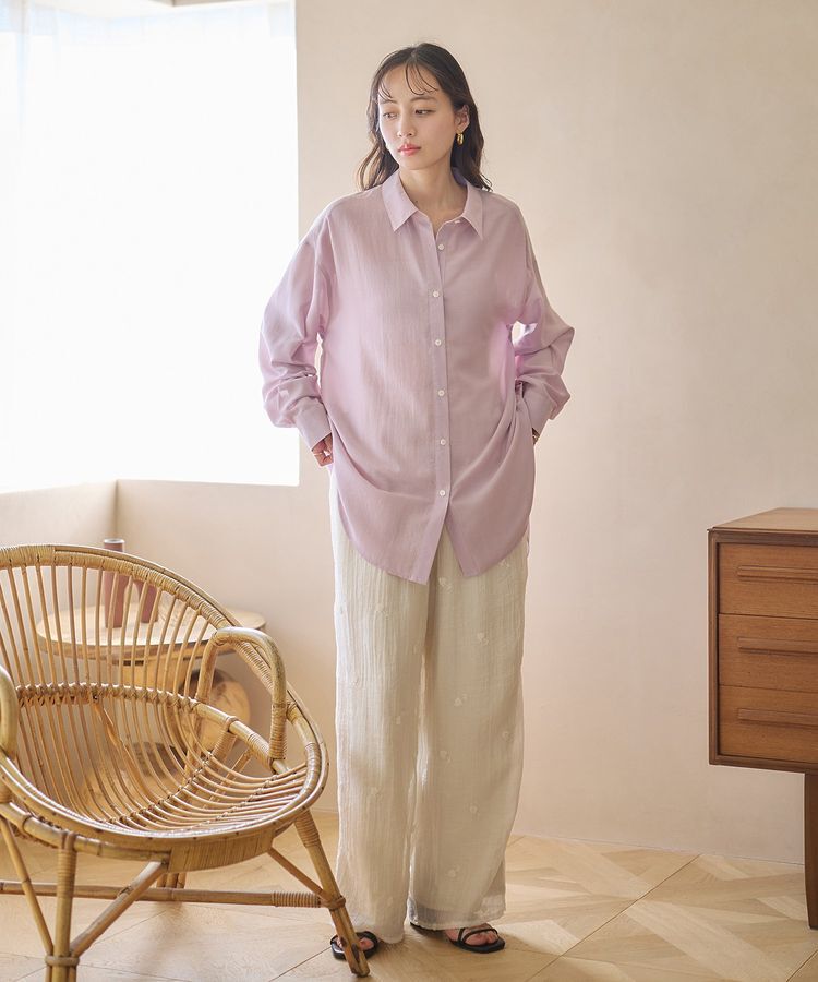 earth music&ecology「シアーシャツ」|シャツ・ブラウス|