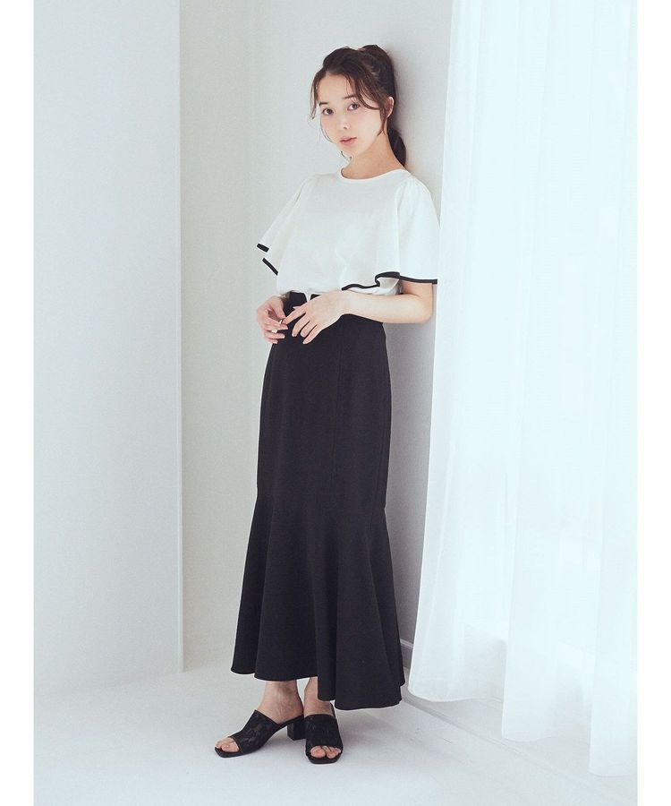 earth music&ecology「パイピングフレアスリーブカットソー」|Tシャツ・カットソー|