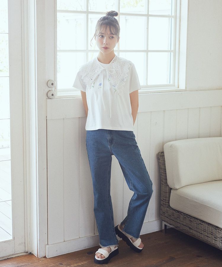 earth music&ecology「ケミカルレース付け襟」|その他|