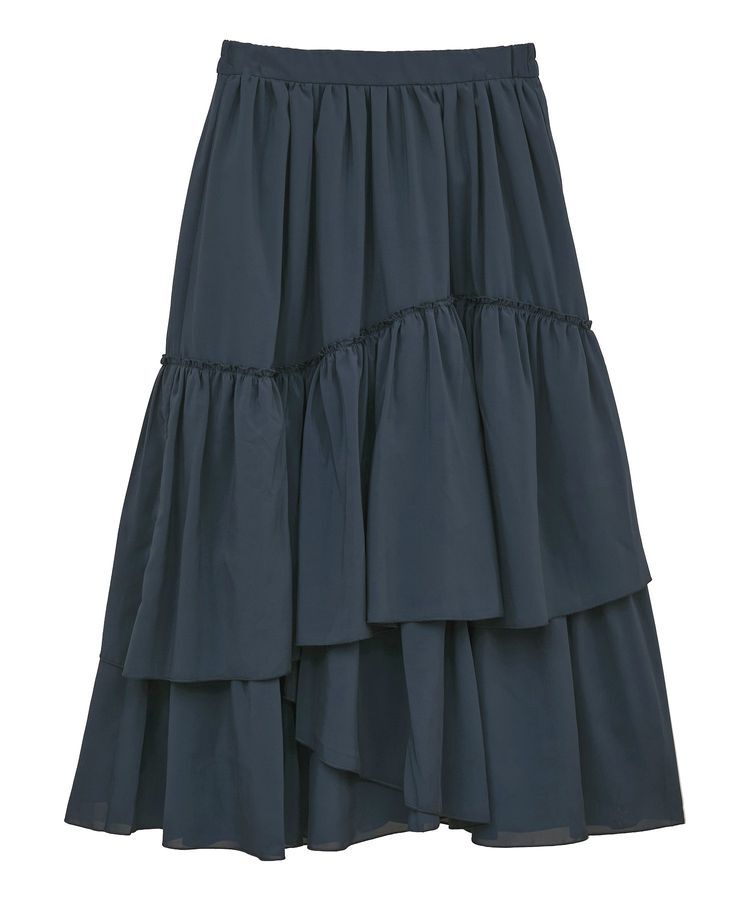 earth music&ecology「ティアードヘムフレアスカート」|フレア|