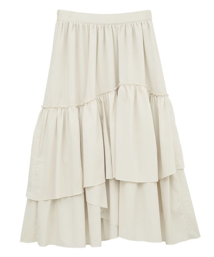 earth music&ecology「ティアードヘムフレアスカート」|フレア|