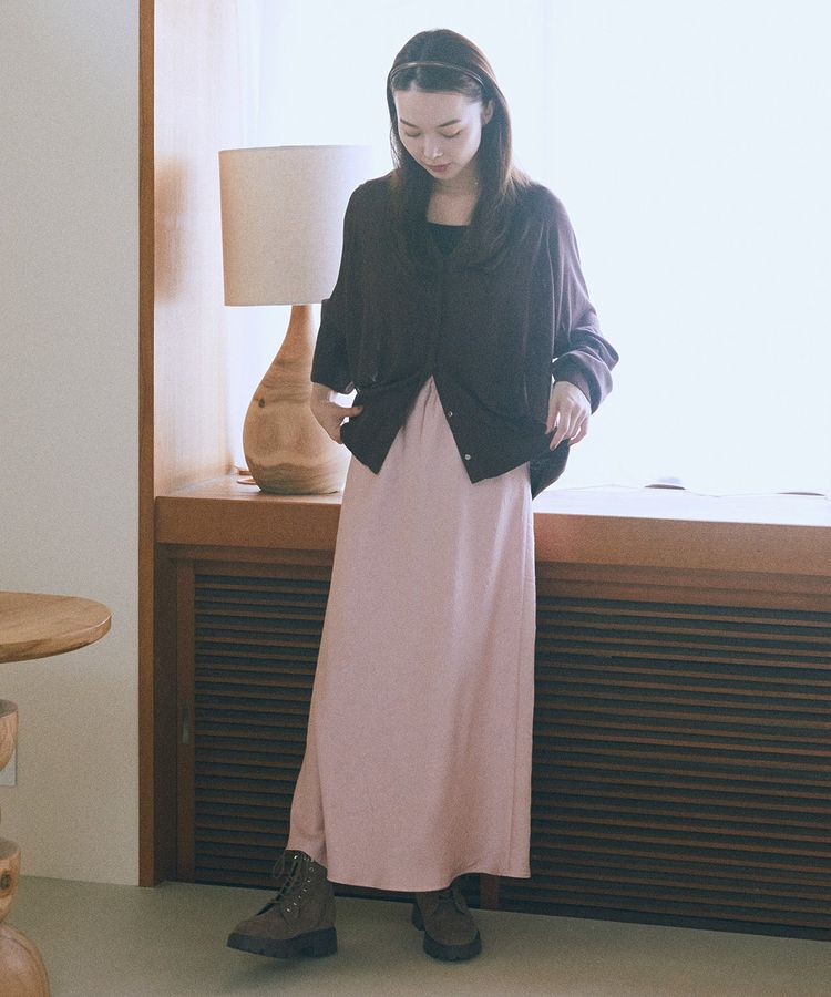 earth music&ecology「キーネックシアーカーディガン」|カーディガン|