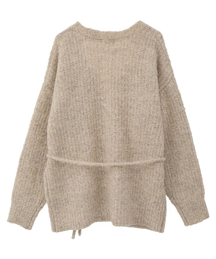 earth music&ecology「MIXカラーブークレカーディガン」|カーディガン|