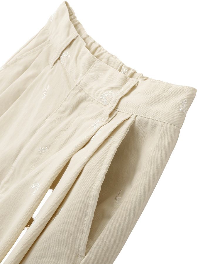 earth music&ecology「フラワー刺繍ツイルカーブパンツ」|その他|