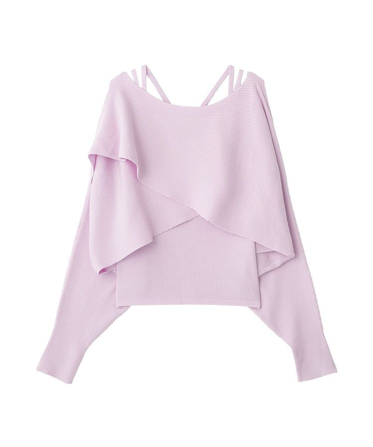 earth music&ecology「SET2点クロスニット＋キャミソール」|ニット・セーター|