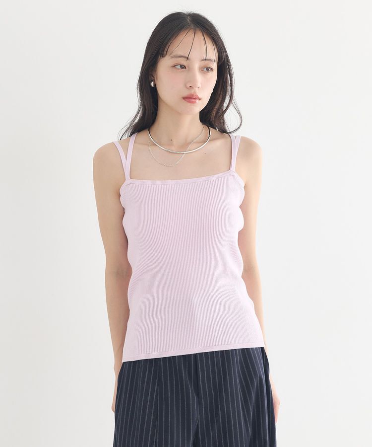 earth music&ecology「SET2点クロスニット＋キャミソール」|ニット・セーター|