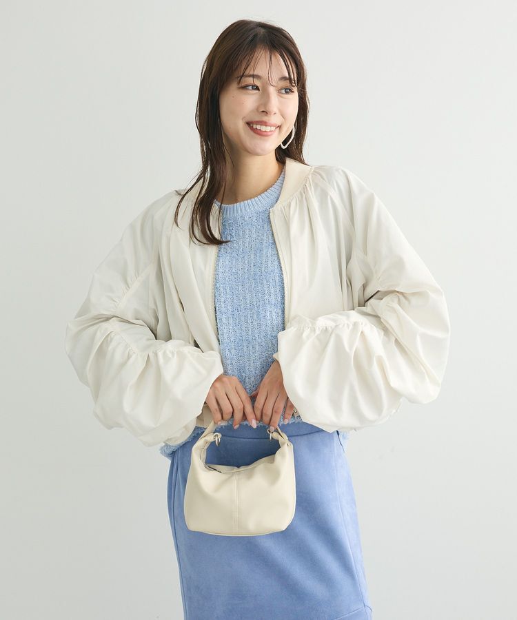 Green Parks「・SUGAR SPOON ボリュームギャザーMA-1」|ブルゾン・スタジャン|