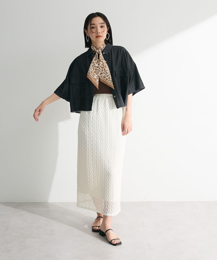 Green Parks「・ELENCARE DUE デニムショートシャツ」|シャツ・ブラウス|