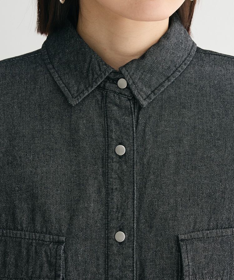 Green Parks「・ELENCARE DUE デニムショートシャツ」|シャツ・ブラウス|