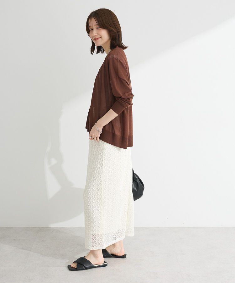 Green Parks「【WEB限定】接触冷感ゆったりカーディガン」|カーディガン|