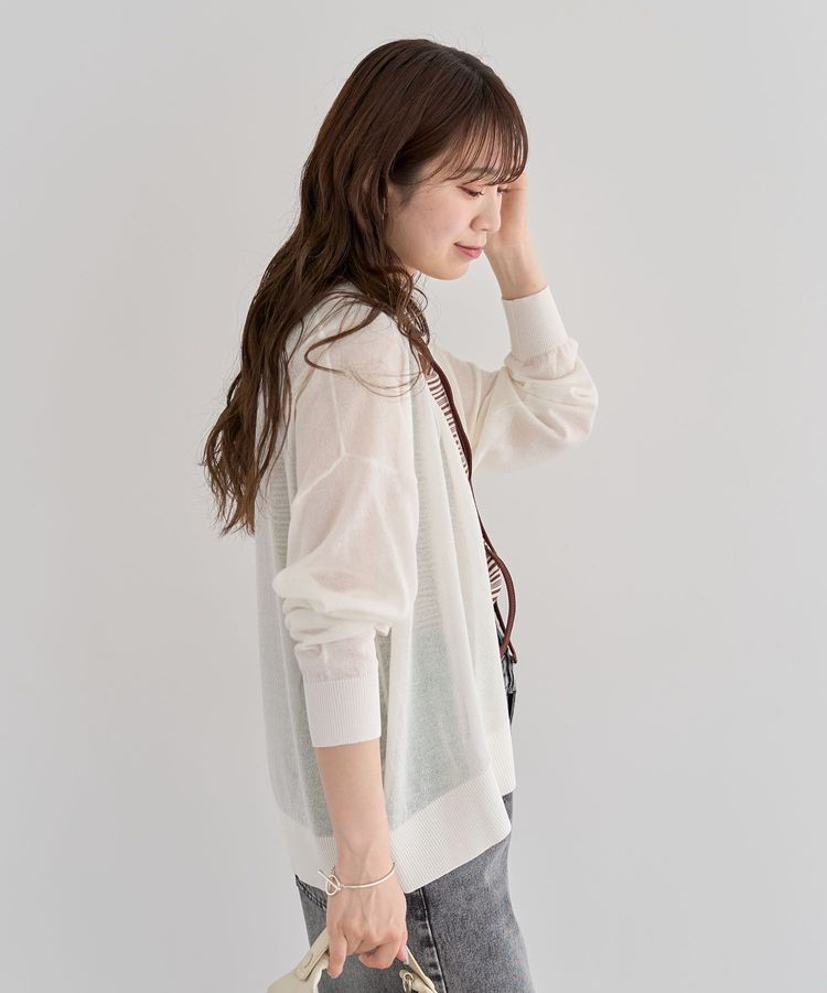 Green Parks「【WEB限定】接触冷感ゆったりカーディガン」|カーディガン|