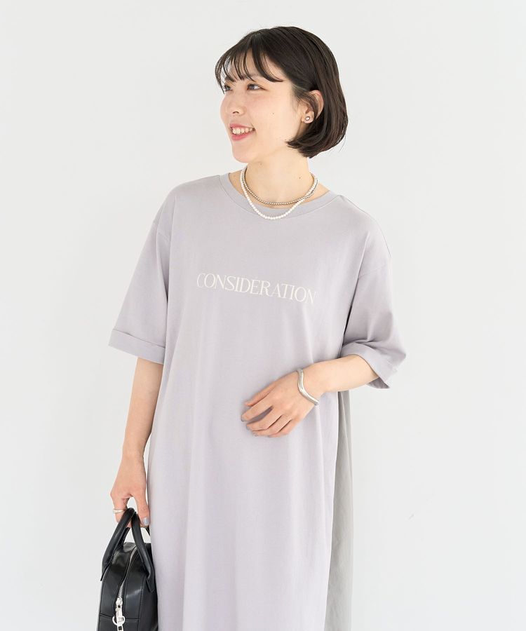 Green Parks「ナイロンドッキングロゴワンピース」|ワンピース|