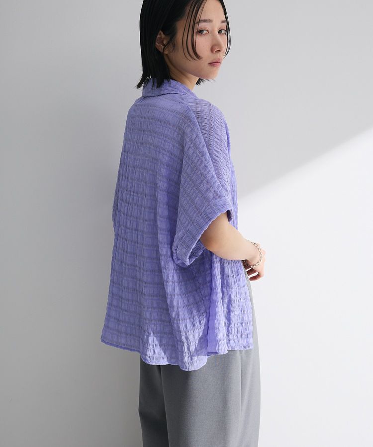 Green Parks「シアーシャーリングフレンチスリーブシャツ」|シャツ・ブラウス|