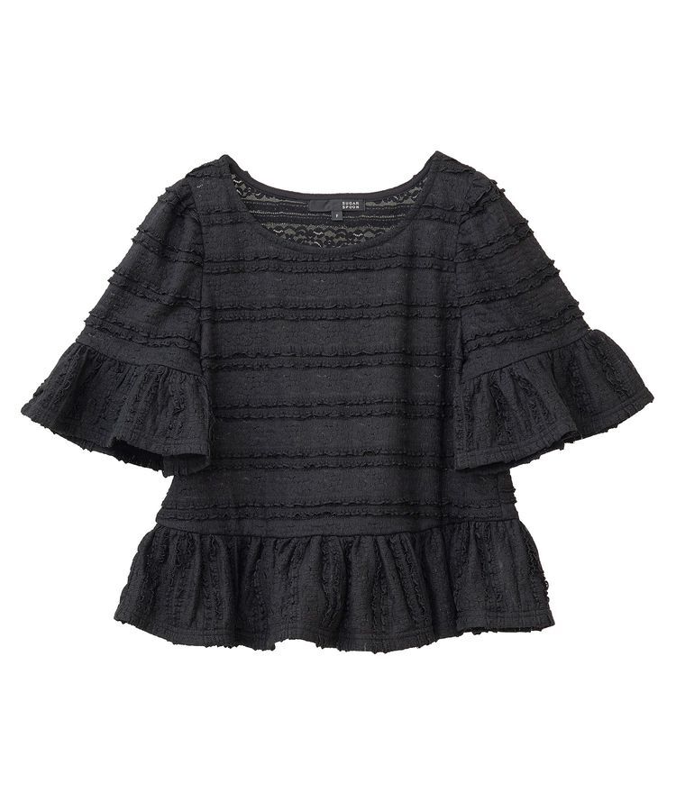 Green Parks「・SUGAR SPOON レースフリルプルオーバー」|Tシャツ・カットソー|