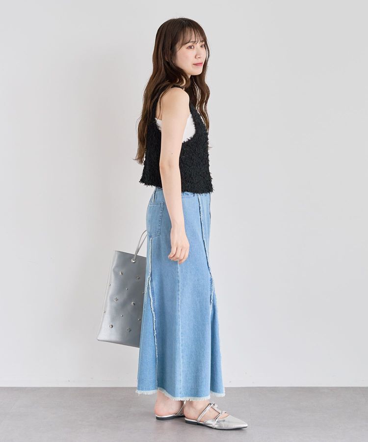 Green Parks「・swing by 2wayチュールヤーンベスト」|ベスト・ジレ|