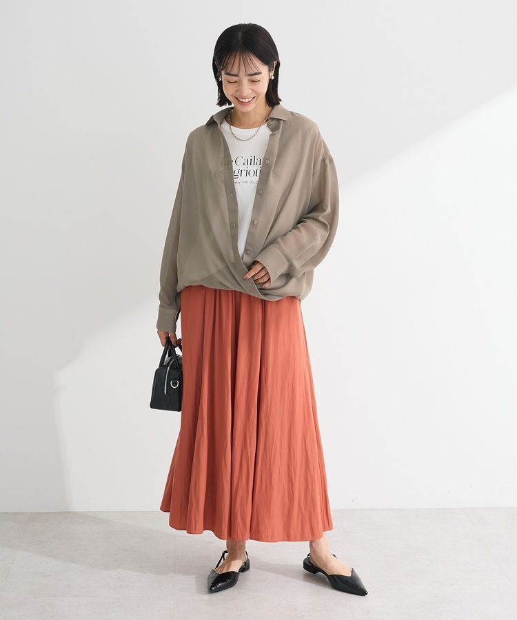 Green Parks「カシュクールシアーシャツ」|シャツ・ブラウス|