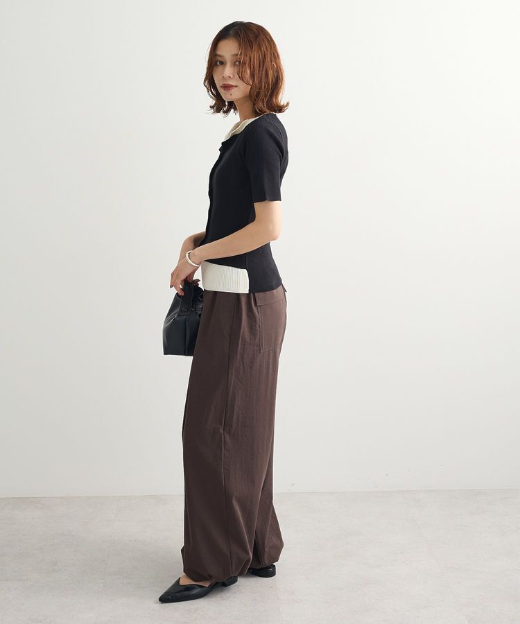 Green Parks「・Petit Fleur バイカラーレイヤードニット」|ニット・セーター|