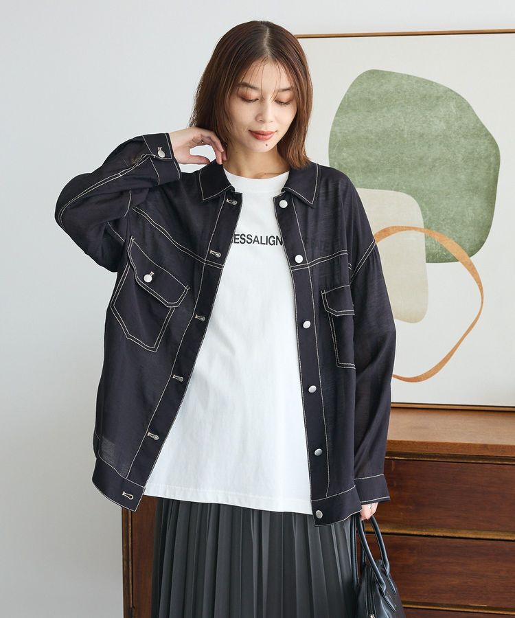 Green Parks「・ELENCARE DUE カラーステッチシアーGジャンⅡ」|テーラードジャケット|