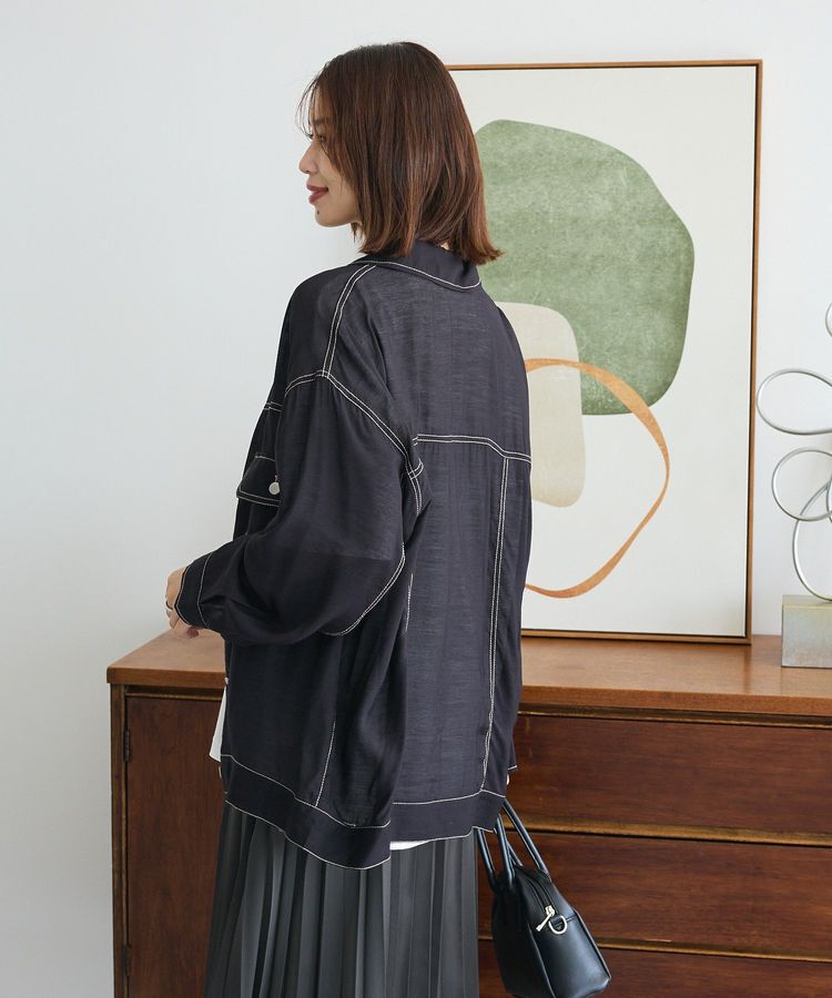 Green Parks「・ELENCARE DUE カラーステッチシアーGジャンⅡ」|テーラードジャケット|