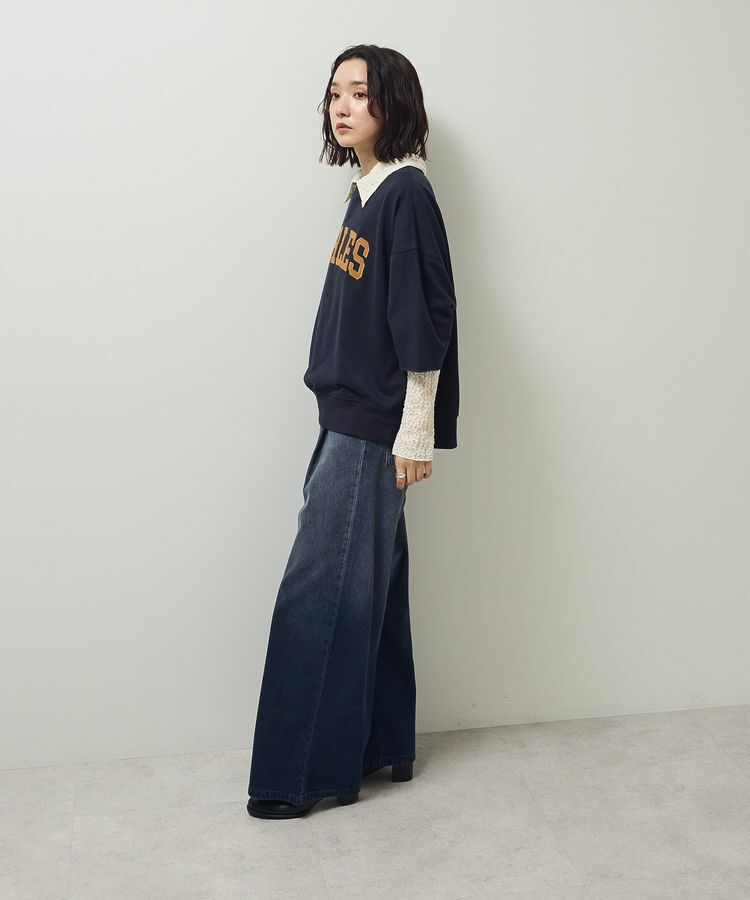 Green Parks「5分袖刺繍ロゴトレTEE」|Tシャツ・カットソー|