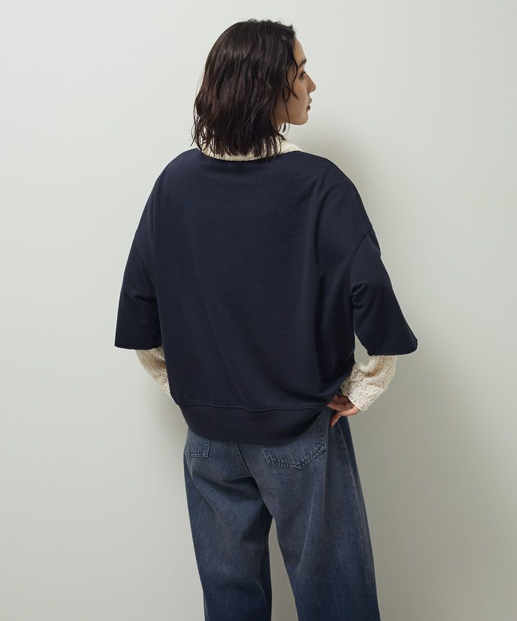 Green Parks「5分袖刺繍ロゴトレTEE」|Tシャツ・カットソー|