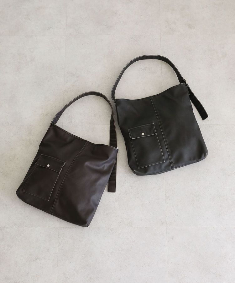 Green Parks「・cache cache フェイクレザーベルトショルダー」|ショルダー・メッセンジャー|