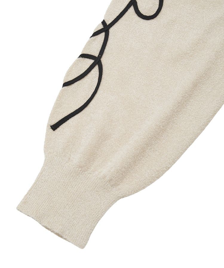 Green Parks「刺繍コードニットプルオーバー」|ニット・セーター|