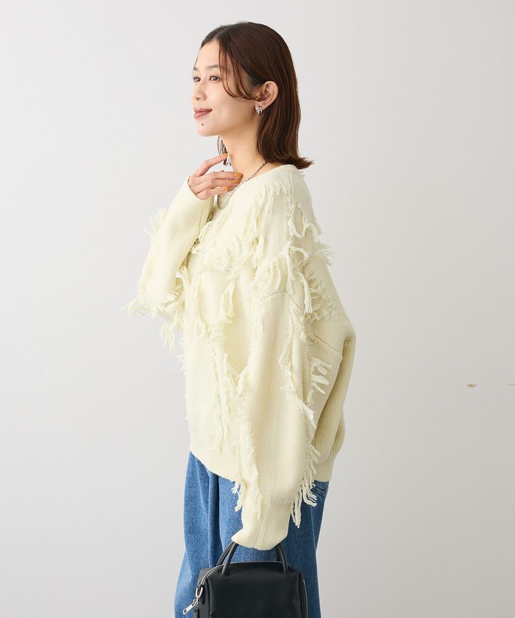 Green Parks「フリンジニットプルオーバー」|ニット・セーター|