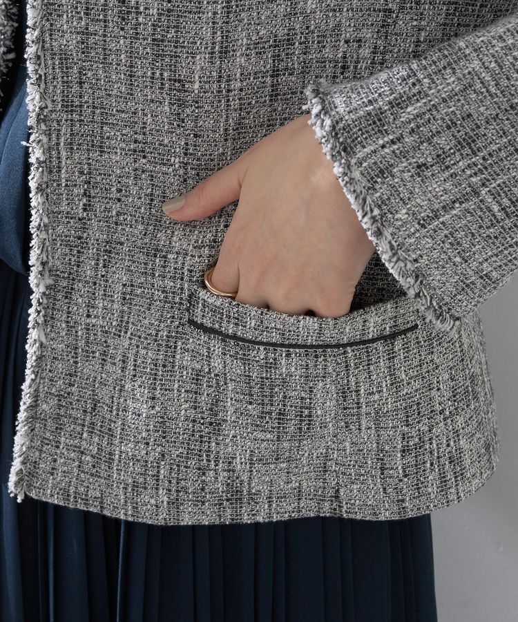 YECCA VECCA「ツイードジャケット(1)」|テーラードジャケット|