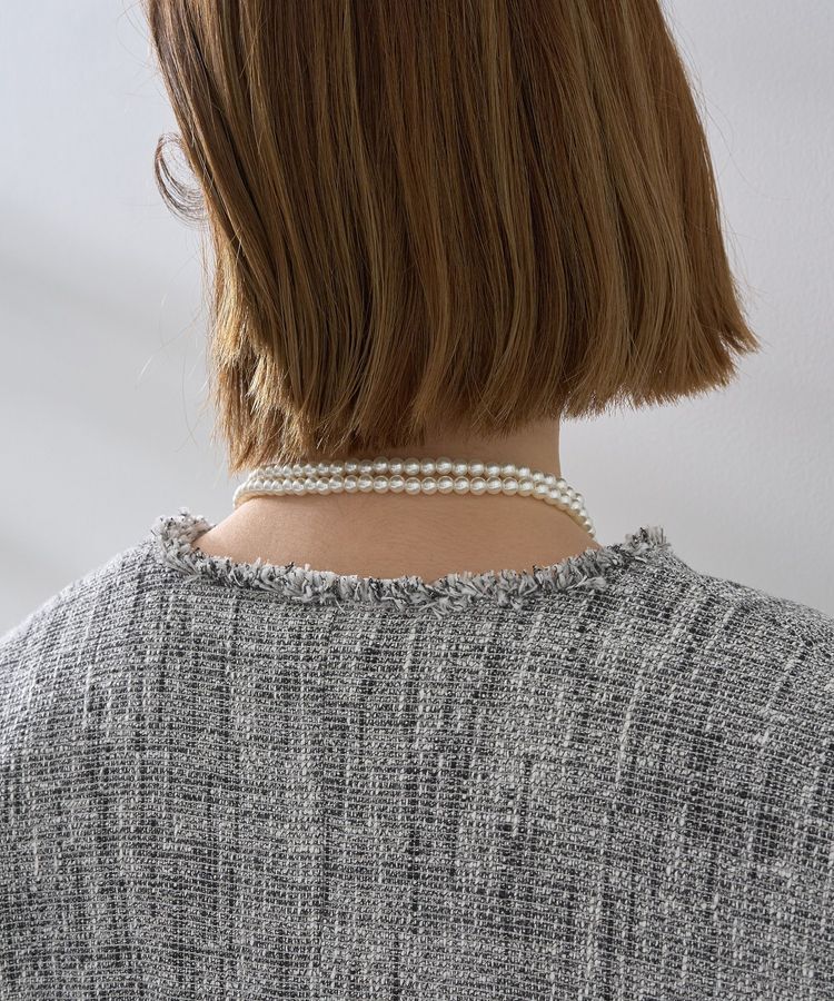 YECCA VECCA「ツイードジャケット(1)」|テーラードジャケット|