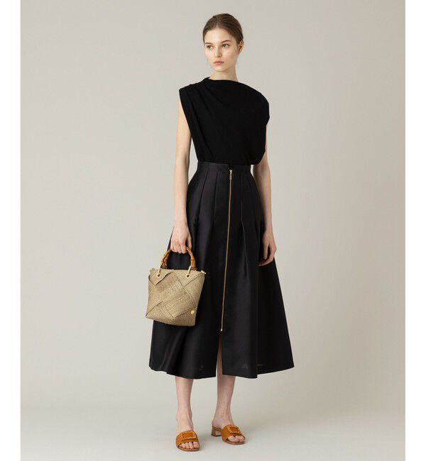 LOULOU WILLOUGHBY「【LOULOU WILLOUGHBY】◇ジップアップタックスカート」|スカート|