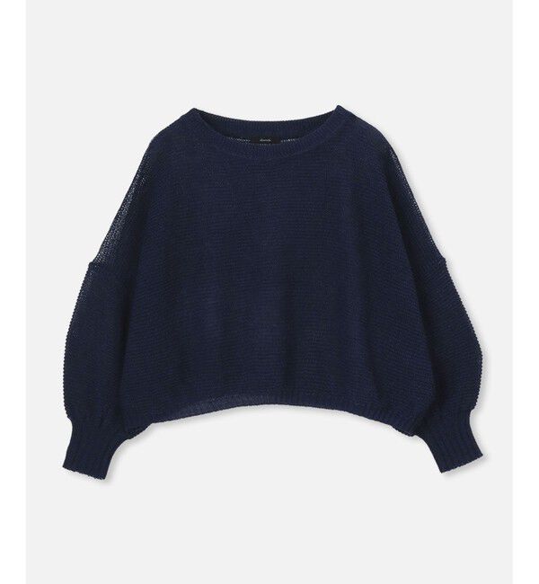 allureville「ドロップ天竺クロップドプルオーバー」|ニット・セーター|