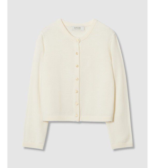 LOULOU WILLOUGHBY「【LOULOU WILLOUGHBY】メリノウールカラーカーディガン」|カーディガン|