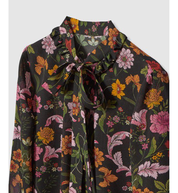 LOULOU WILLOUGHBY「【LOULOU WILLOUGHBY】シンメトリーフラワーリボンブラウス」|シャツ・ブラウス|