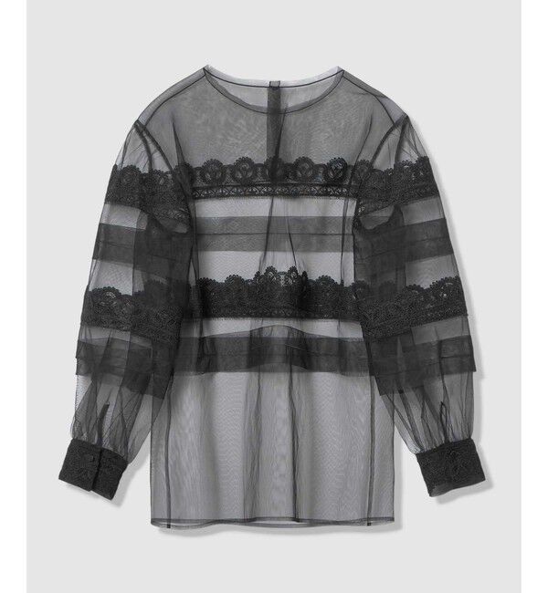 LOULOU WILLOUGHBY「【LOULOU WILLOUGHBY】チュールレースブラウス」|シャツ・ブラウス|