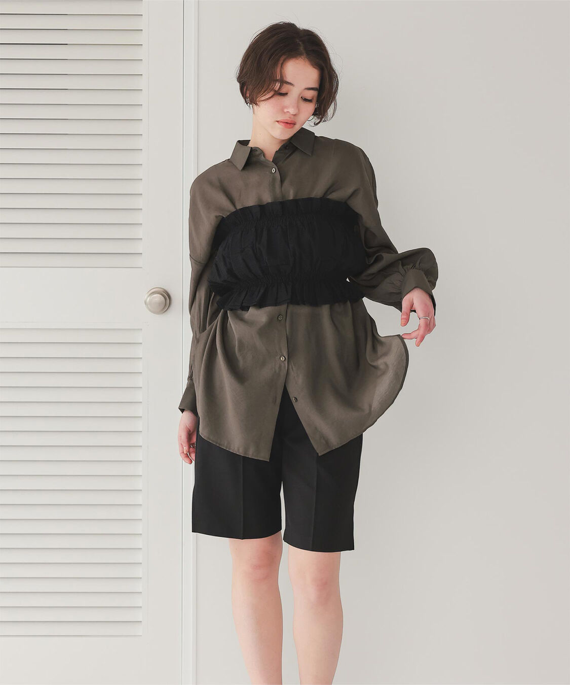 titivate「ベーシックシアーシャツ」|シャツ・ブラウス|