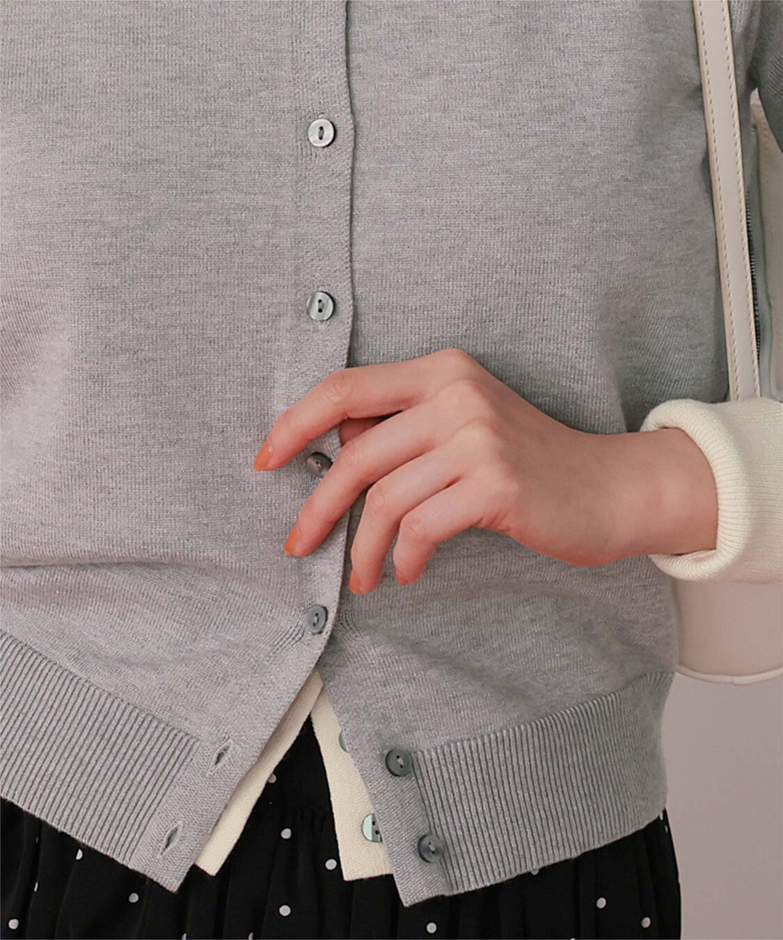 titivate「ポロ襟ニットカーディガン/トップス」|ニット・セーター|