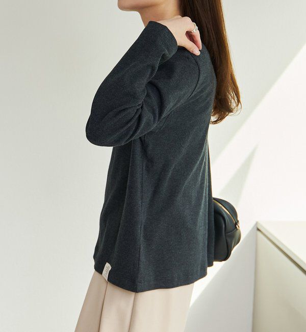  「スムース起毛2WAYヘンリーネックカットソー」|プルオーバー|