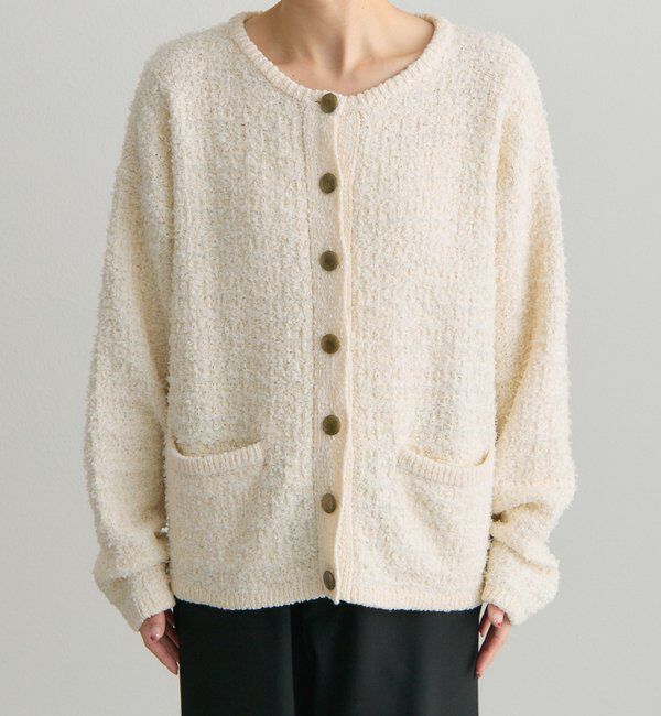  「ツィードライクニットカーディガン」|カーディガン|
