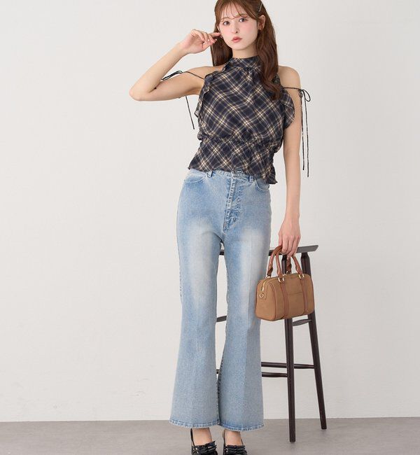  「【WEB限定】ストレッチ美脚デニムパンツ」|その他|